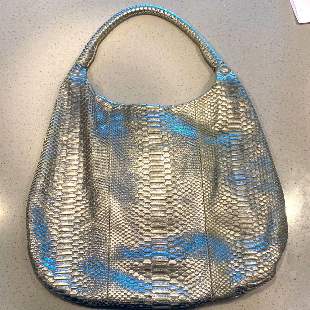 Devi Kroell Silver Tote Bag XL - Exotic Leather